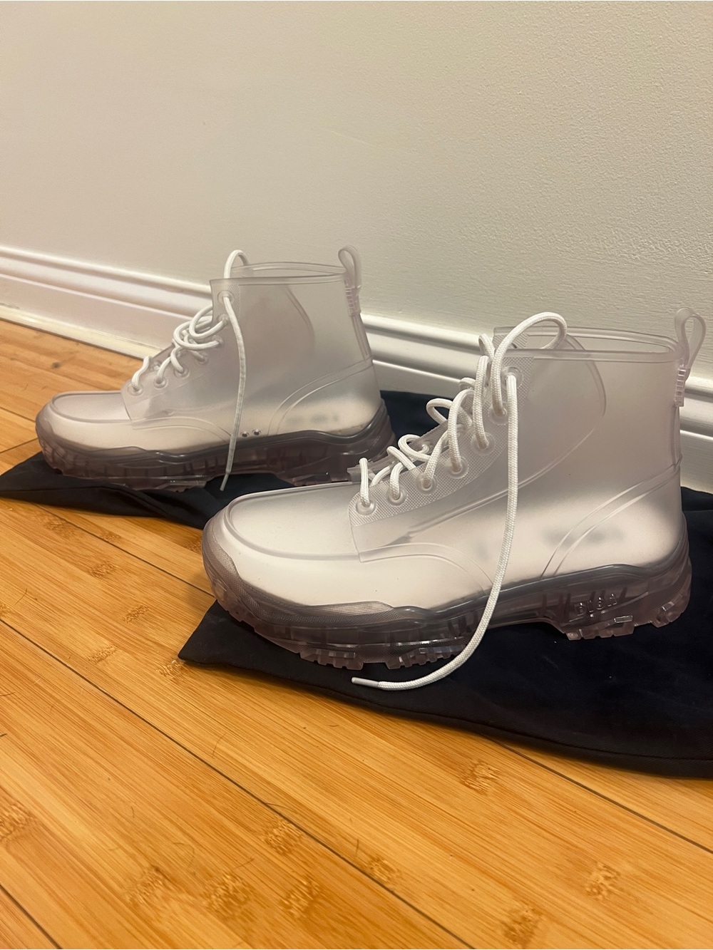 DIOR TRANSPARENT ANKLE BOOT! Men 43/US10